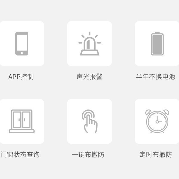 涂鸦门磁传感器wifi门窗报警器声光门磁窗开门关现场声光报警低耗|undefined