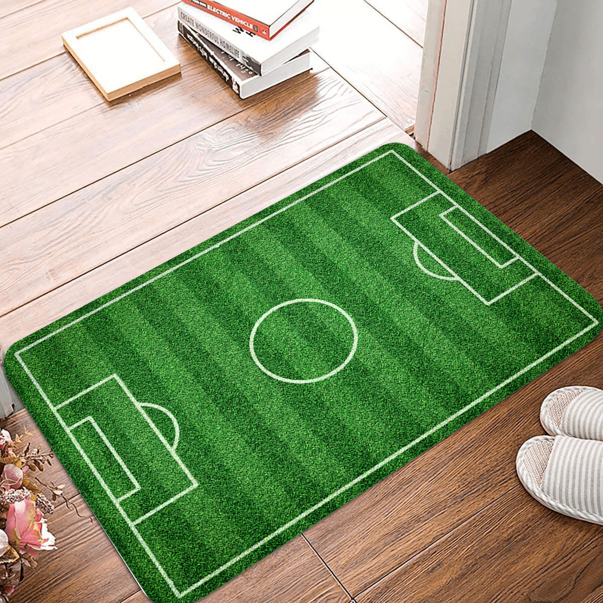 Serie de campo deportivo transfronterizo alfombra decorativa del piso dormitorio casa alfombra del piso campo de fútbol juego impresión hogar sala de estar