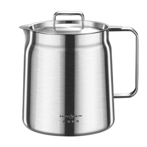 Stainless steel oil filter kettle 304 household large-capacity filter and leak-proof oil kettle with cover pouring oil bottle filter oil separator kettle
