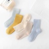 Children's demi-season colored knee socks for boys for elementary school students, mid-length