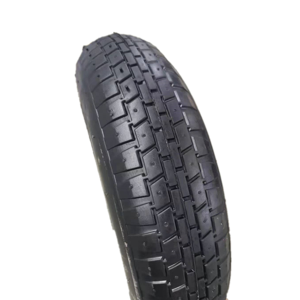 供应青岛本地产 16寸独轮车汽胎轮480/400-8 铁轮辐 粗套碳钢轴承