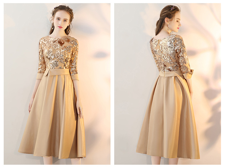 Abito da sera lungo ed elegante da donna vestito da cerimonia fluido_voghion.com