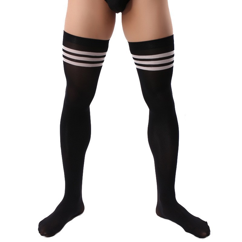 Men's long tube football socks male velvet long tube thigh socks…