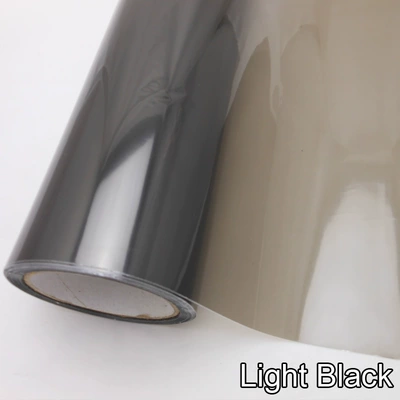 Cross-border car headlight film, tail light dark black tinted translucent color-changing film, motorcycle headlight modification sticker (Car headlight protective film) - light-black-30x100-cm-plastic-tube-core-wrapped-in-a-transparent-bag