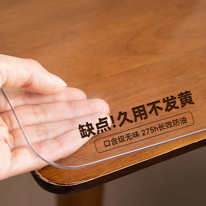 Mantel Individual Transparente de PVC, Anti-aceite, Resistente al Calor, Impermeable, Antideslizante, para Mesa de Comedor, Temporada de Regreso a Clases