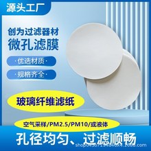 玻璃纤维滤纸TSP/PM2.5/10空气采样Φ/47/50/90/150液体UV墨水滤
