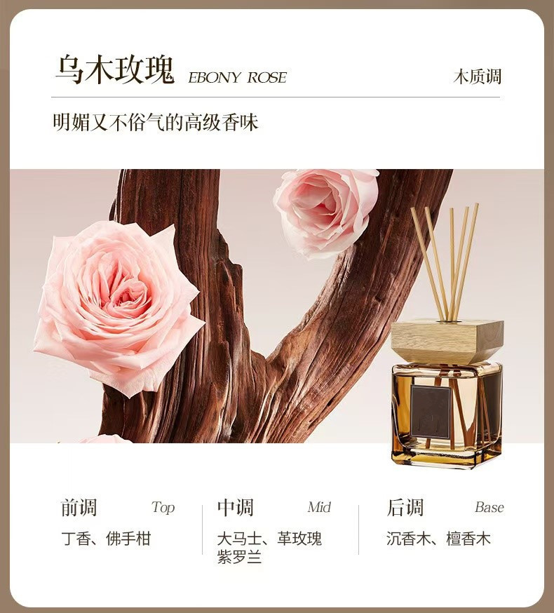 Encanto oriental 500ML Aromaterapia sin fuego de gran capacidad, sala de estar del hotel, interior del hogar, expansión duradera de la fragancia, aromaterapia de ratán