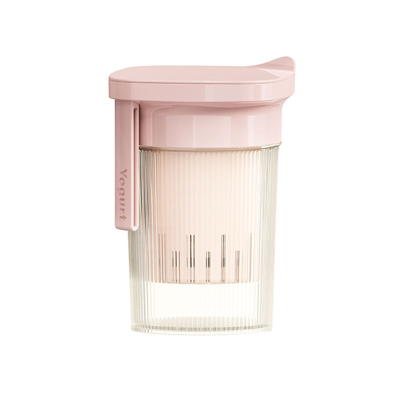 酸奶过滤杯带叉勺乳清分离器希腊干酪制作工具干噎酸奶发酵容器|undefined