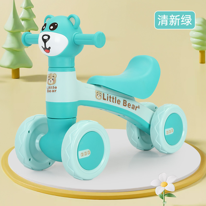 Patina para niños de 1 - 3 años de edad, patina para niños pequeños, patina anti-rollback, coche de equilibrio para bebés, luz de música