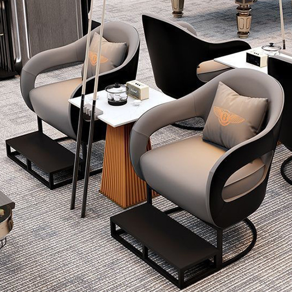 Sala de billar, sofá de invitados, silla de observación de pelota, silla de asiento de tarjeta, sala de billar, mesa de recepción de ocio y combinación de sillas image 9