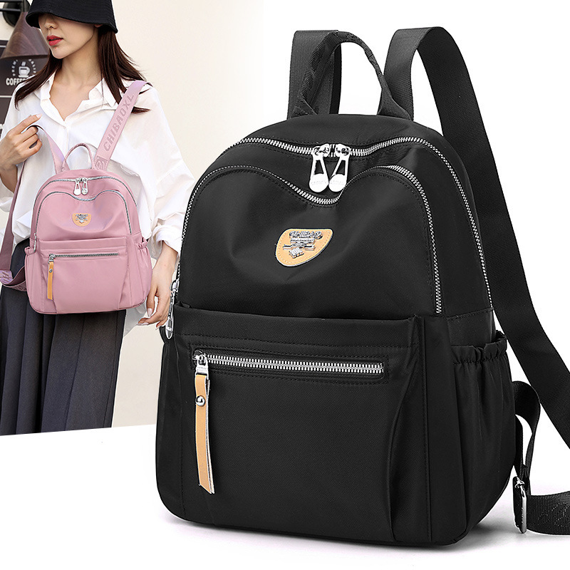 Lightweight waterproof nylon cloth bag new travel backpack trendy women's backpack 2024 chibao student schoolbag Lightweight waterproof nylon cloth bag new travel backpack trendy women's backpack 2024 chibao student schoolbag