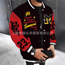 跨境,速卖通temu亚马逊LA潮牌休闲百搭大码男士帅气简约夹克