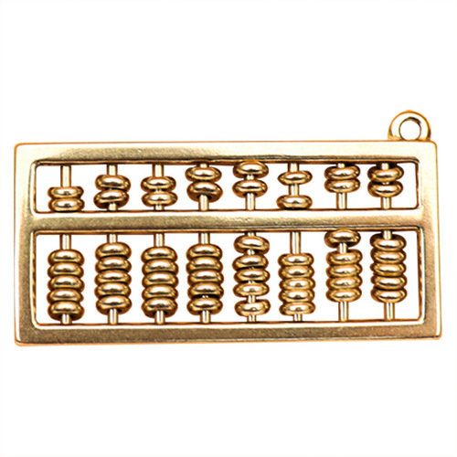Chinese abacus student keychain small pendant ornament brass national trend accessory decoration stall Zhongkao motivational gift