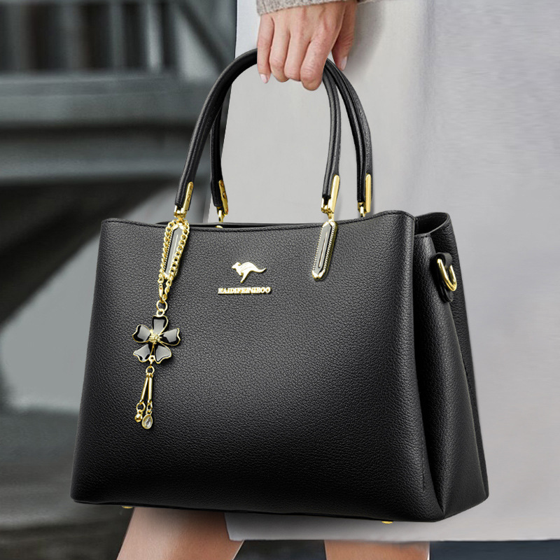 Women's Bag 2025 New Fashion Business Handbag Cross-Border Retro High-End Commuter Versatile Multi-Compartment Shoulder Bag