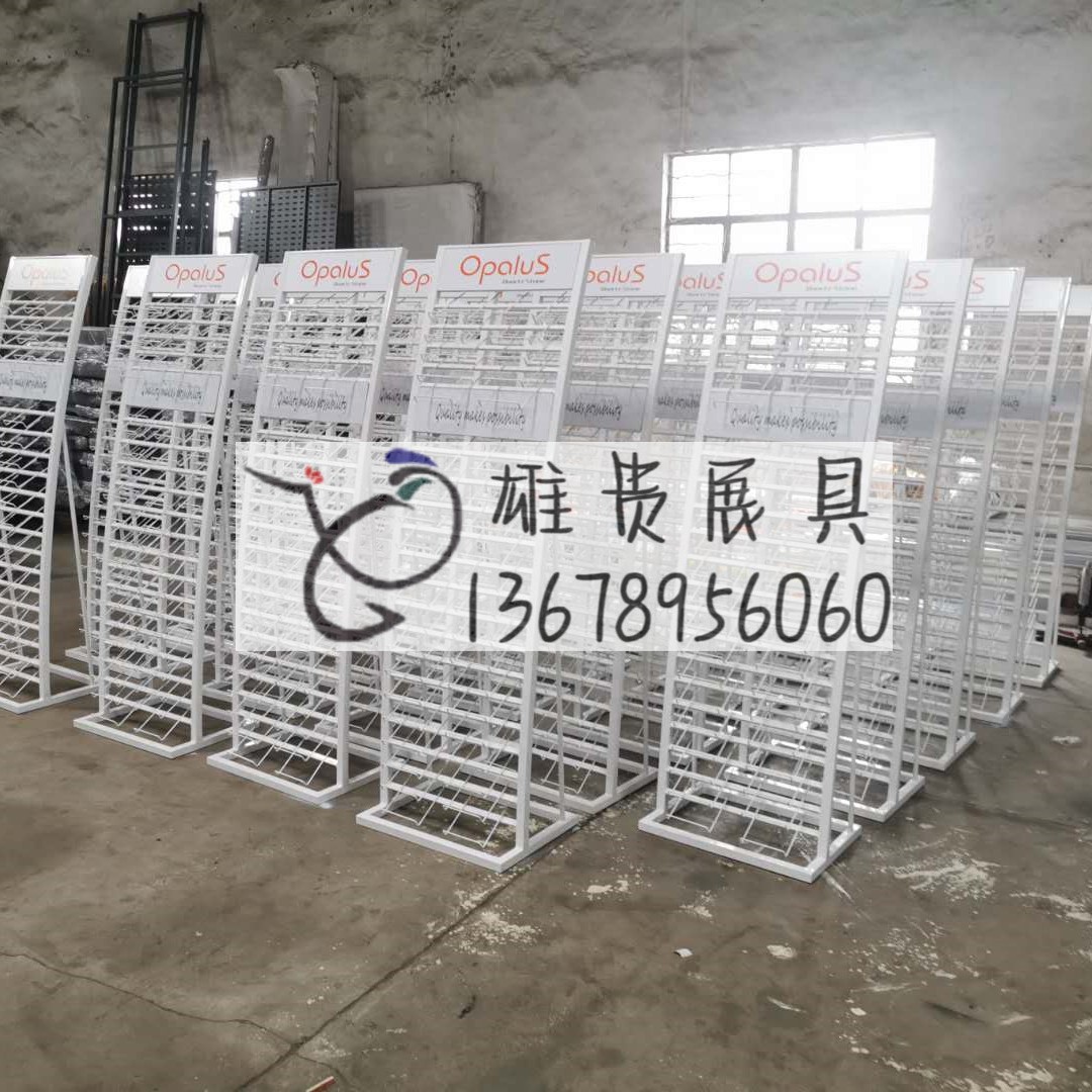 屏风隔断展示架博古架造型铁架 铁线简易多层架 小样块收纳多层架