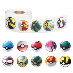 500 New Style Sticker Tape Spirit Ball Cartoon Doodle Sticker Car Luggage Cup Tape Wholesale