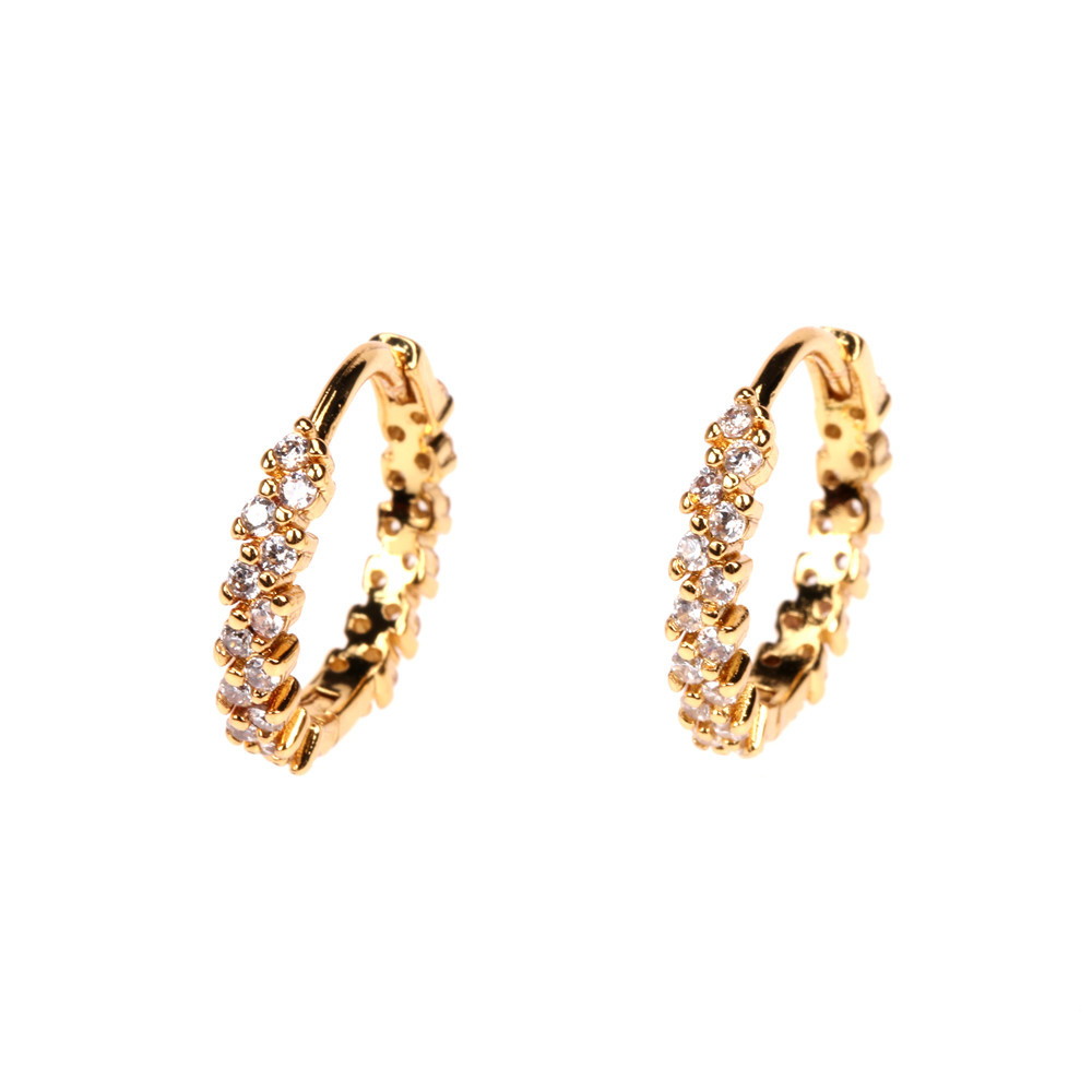 fashion geometric diamondstudded symmetrical earrings wholesalepicture2
