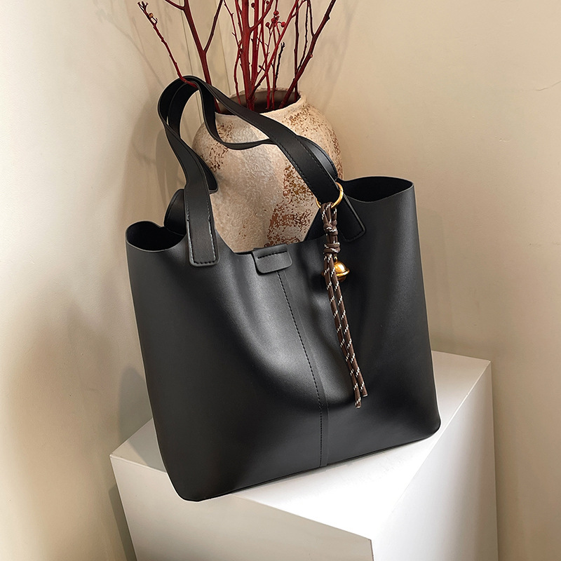 Bolsa universal simple para mujeres de gran capacidad 2024 nuevo otoño invierno ocio de hombro para niños bolsas de compras para viajar