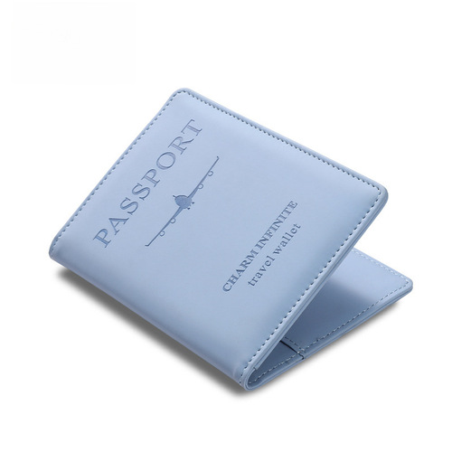 Amazon PU leather passport holder RFID multi-card slot multifunction passport document case wholesale