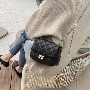 Universal bag strap with diamond pattern, Chanel style, light luxury style, chain bag