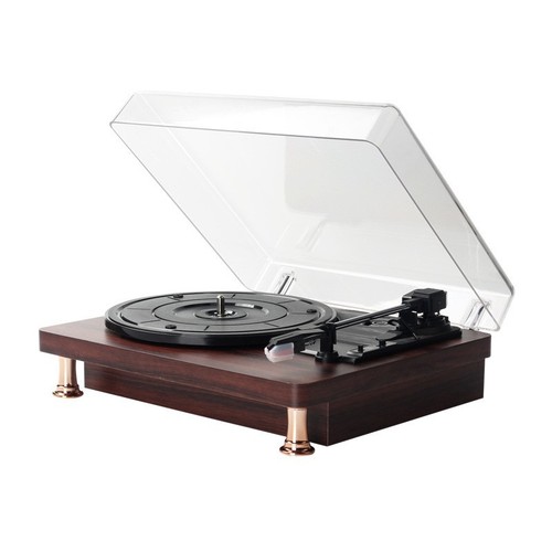Vinyl record player retro red wood grain gramophone Bluetooth gift decorative shelf antique speaker foreign trade supply