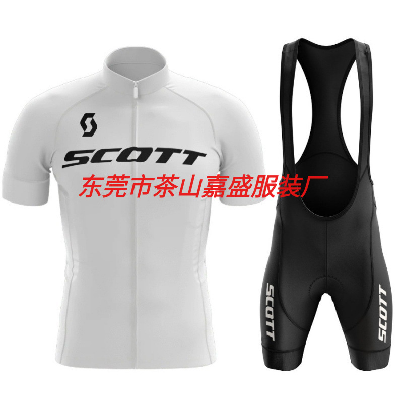 Cross-border SCOTT summer cycling clothes suit men's short-sleeved road bicycle clothes breathable mountain bike top pants