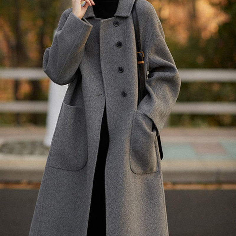 Double-sided cashmere woolen fashionable jacket