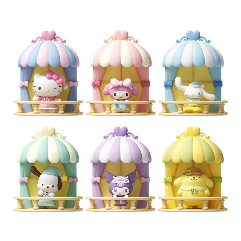 Sanrio Family Small Terrace Hello Kitty Kuromi Pompompurin Night Light Ornament Magnetic Desktop Trendy Toy Figure Sanrio Family Small Terrace Hello Kitty Kuromi Pompompurin Night Light Ornament Magnetic Desktop Trendy Toy Figure