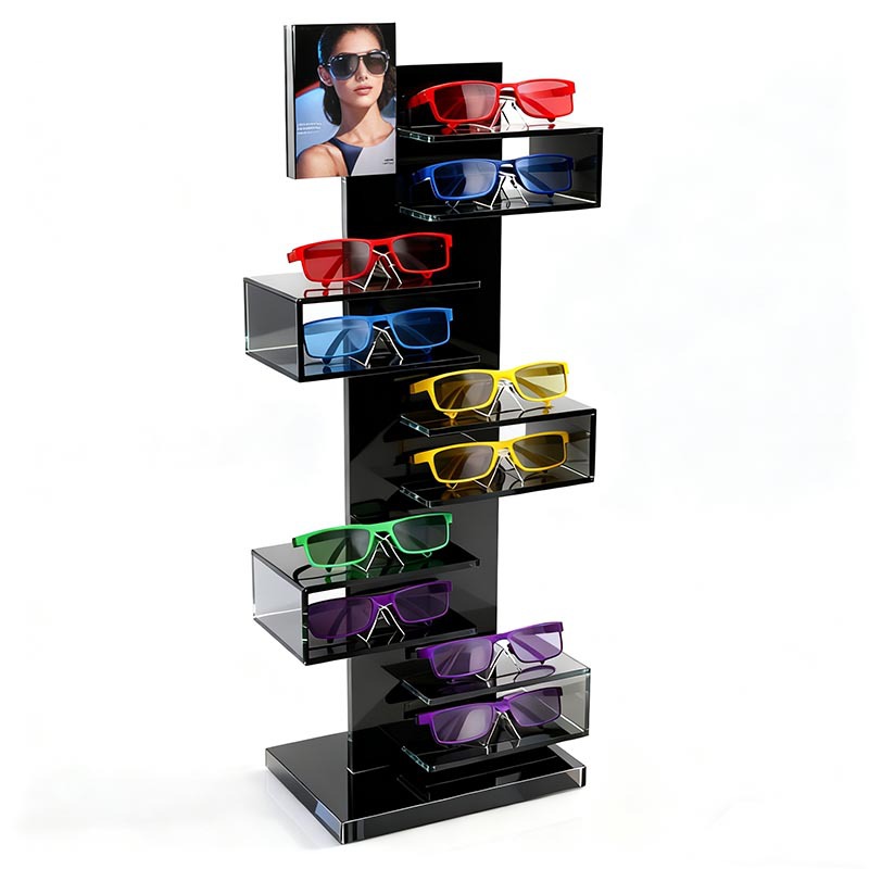 眼镜展示架落地多层眼镜陈列台太阳镜老花镜展示道具光学眼镜收纳