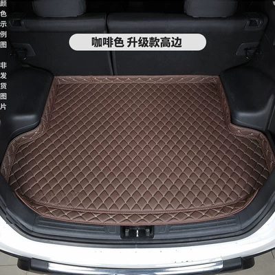 Decorative Modification – Trunk Mat - coffee-brown-7cm-high-sided-thickened-model-lexus-rx-imported-with-mechanism-hole-on-the-right-side-2016-2022-models