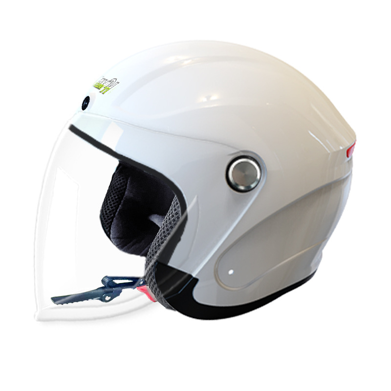 Motuoche Helmet motorcycle electric vehicle riding with dash cam Bluetooth fan 3C certified 3/4 smart helmet (Motosiklet kaskı (dəbilqə)) - white-xl