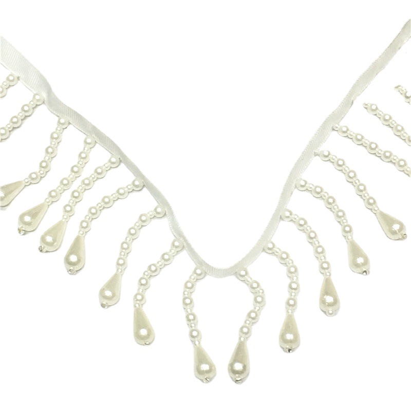 手工钉珠大小吊珠花边 礼服鞋帽舞台装服装辅料现货