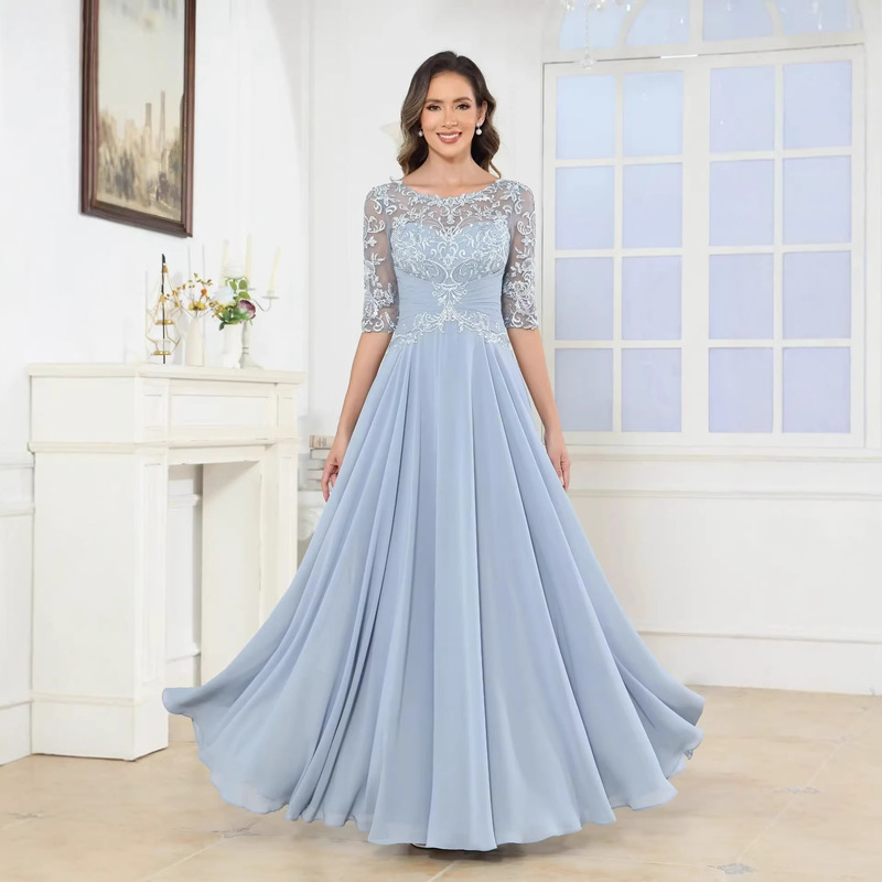 European and American Foreign Trade Formal Dresses 2026 New Women's Lace Long Formal Evening Gown Ball Party Dress European and American Foreign Trade Formal Dresses 2026 New Women's Lace Long Formal Evening Gown Ball Party Dress