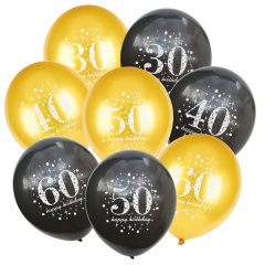 12 インチ 30 40 50 60 スター 1 歳バルーン誕生日パーティー結婚記念日装飾用品アマゾン