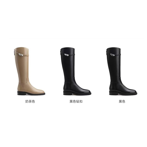 Demi-season high boots platform