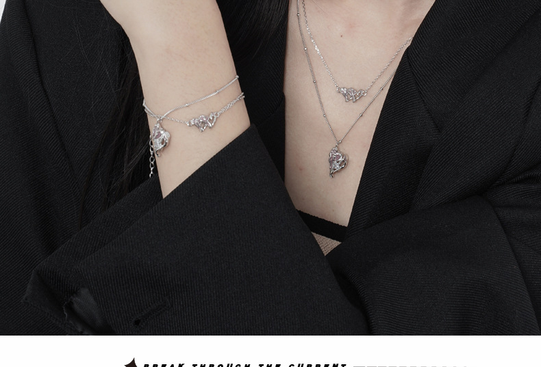 Fashion Heart Shape Sterling Silver Epoxy Ear Studs 1 Pair