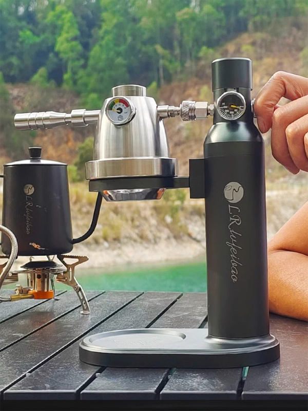 ♔ Domestic Green Fusion Pneumatic Commercial and Household Small Portable Outdoor Camping Air Pump Semi-Automatic Espresso Machine ♔ Domestic Green Fusion Pneumatic Commercial and Household Small Portable Outdoor Camping Air Pump Semi-Automatic Espresso Machine