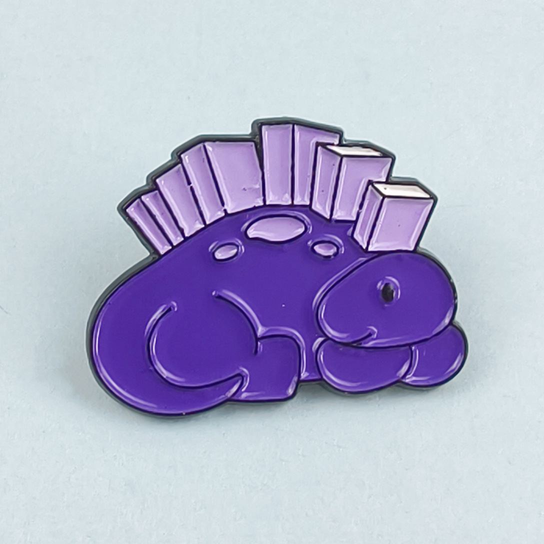 Insignia de broche de aceite de gota de aleación de dibujos animados, joyería europea y americana transfronteriza, lindo dinosaurio, aprendizaje, accesorios de libro, broche en stock