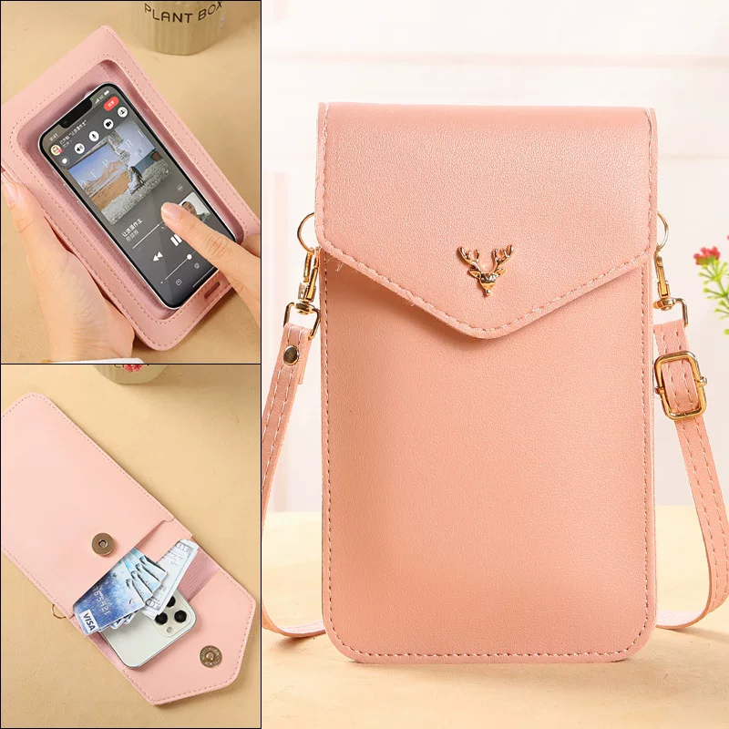 Small universal cute small bag, sophisticated shoulder bag, touch screen