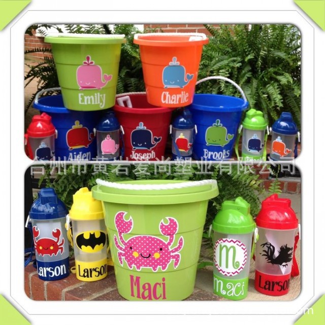 儿童沙滩带提手宝戏水挖沙土工具沙漏铲子桶海边玩沙子套装沙池