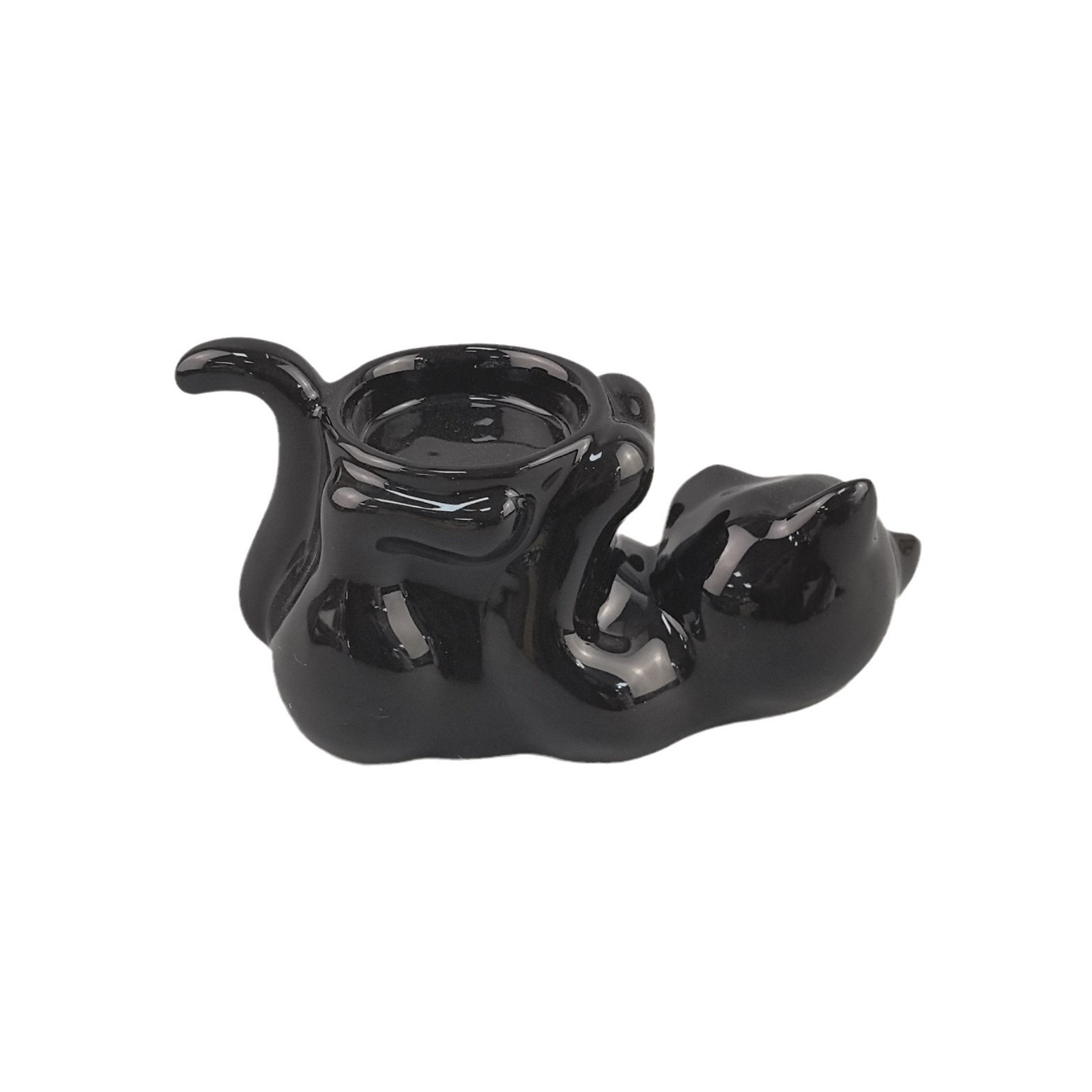 Transfronterizos Amazon Black Black Cat Candlestick para festivales Acción de Gracias Navidad Mesa de comedor chimenea Decoración de hogar