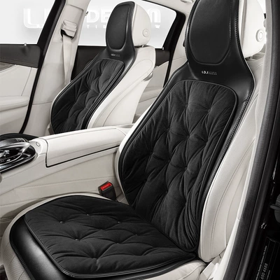 Universal seat cover, Car seat cushion winter - inkstone-black-one-piece-double-seats-34constant-temperaturespace-velvet-80-velvet-content600-fluffiness-universal