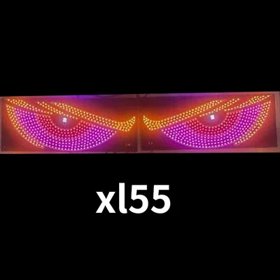 Other lights, Eye Light Car Sticker - xl55-purple-red-left-and-right-set