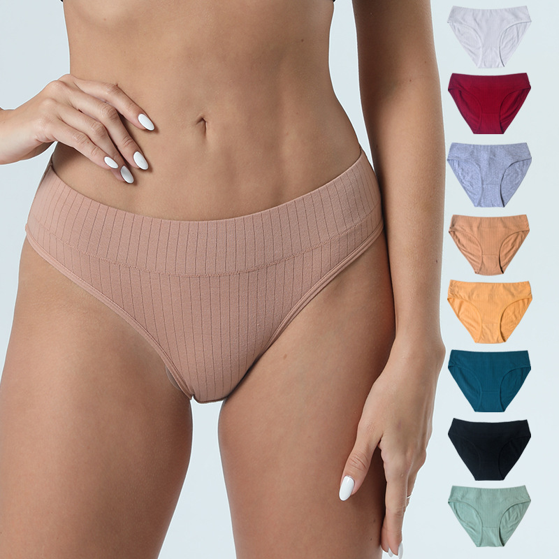 Entrega de una pieza de algodón puro de cintura media ropa interior de mujer más tamaño 40 piezas 95 algodón Calzoncillos de mujer transfronterizos exclusivos para fabricantes