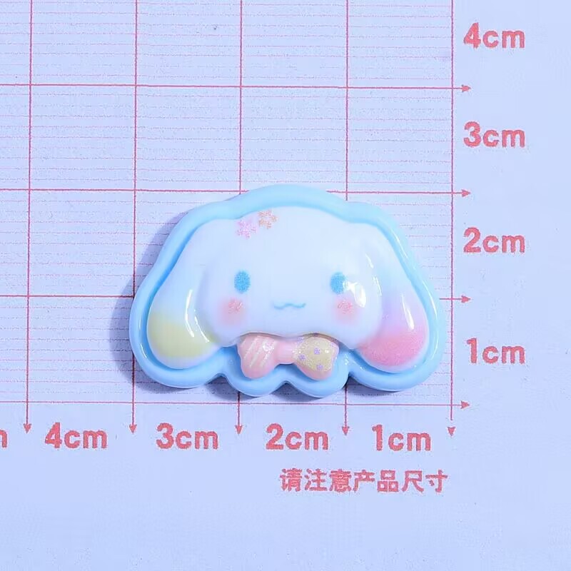 光沢のあるカラフルなサンリオヘッド手作り DIY クリーム接着剤ヘアピン携帯電話ケース水カップ文具樹脂アクセサリー卸売|undefined