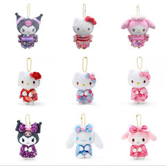 新しい9つの桜着物ジッパークールライスシナモンドッグメロディーぬいぐるみペンダントガールハートギフト