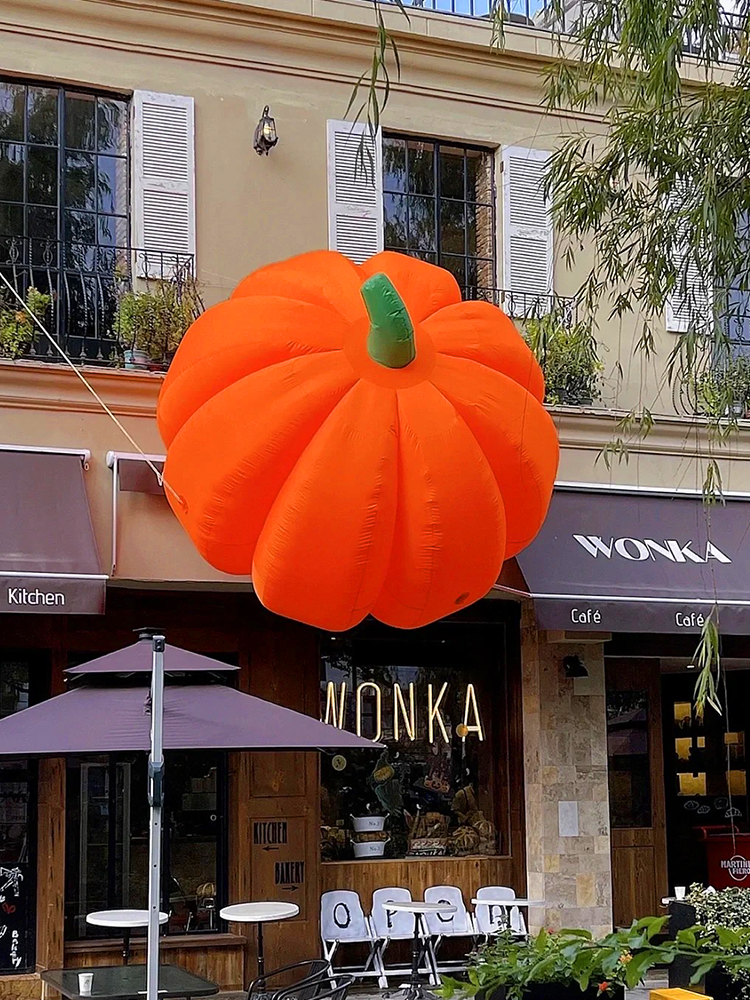 Decoración de Halloween lámpara de calabaza centro comercial bar escenario diseño props grandes adornos inflables araña fantasma modelo de aire