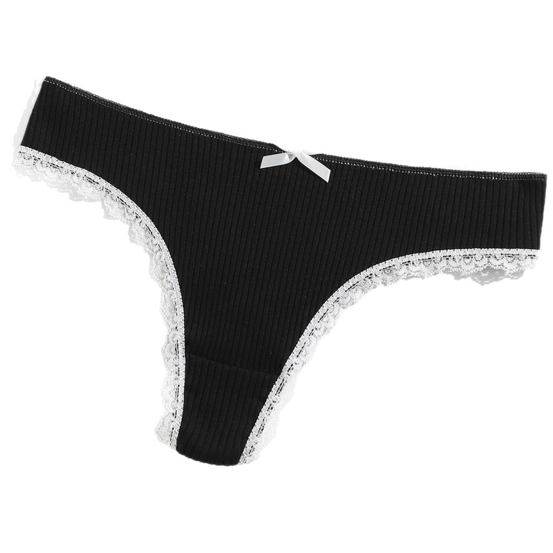 新しい T 字型下着女の子のレースの糸 T 字型パンツ女性のローウエスト通気性綿 T パンツ工場卸売|undefined