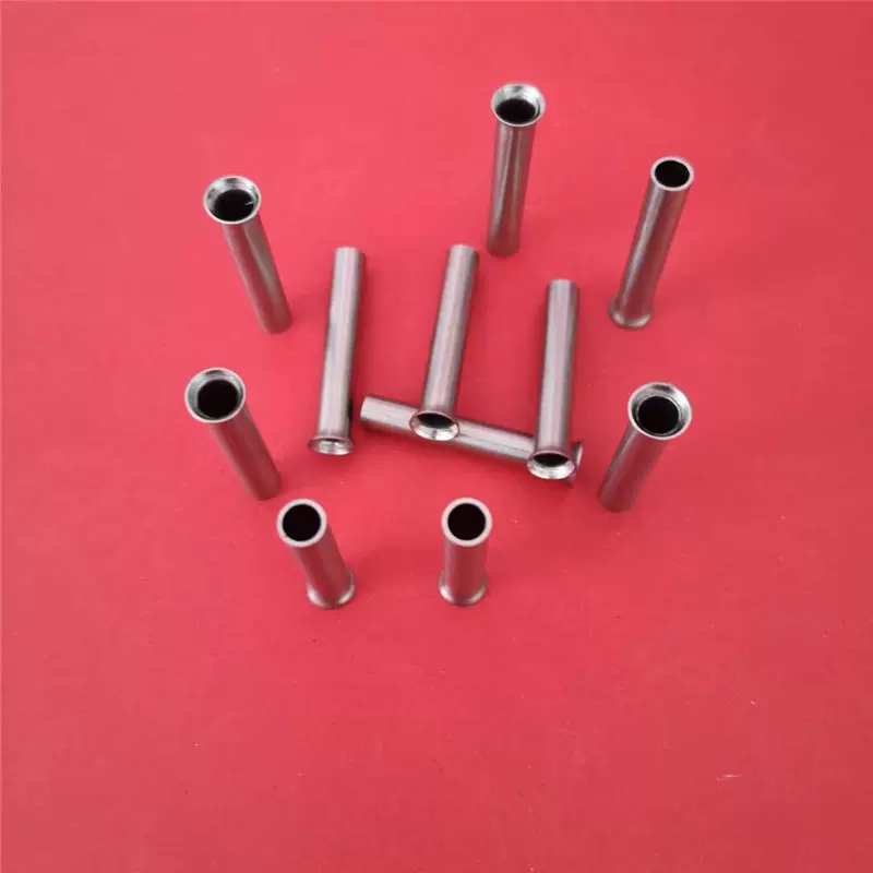 304不锈钢小毛细管316精密无缝激光切割打孔封头扩口倒角圆管