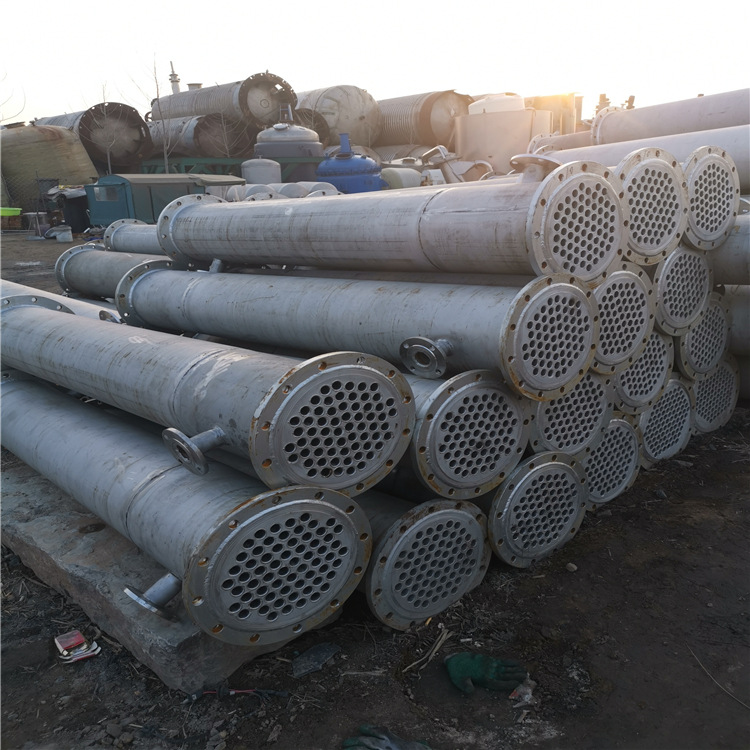 常年供应二手10立方不锈钢列管泠凝器 二手螺旋板冷凝器